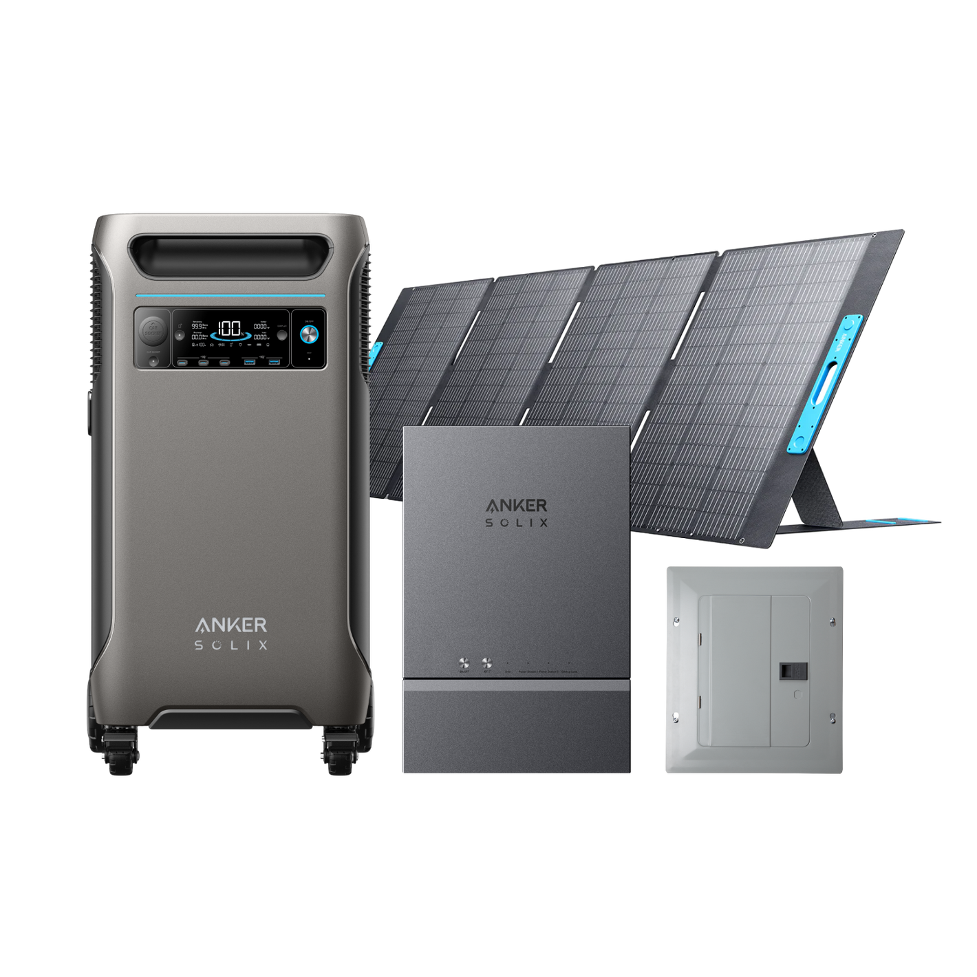 Anker SOLIX <b>F3800</b> + Smart Home Power Kit + 400W Solar Panel