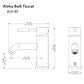 ZLINE Aloha Single Handle Bath Faucet in Matte Black (ALH-BF-MB)