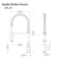 ZLINE Apollo Pull Down Spring Single Handle Kitchen Faucet in Gun Metal (APL-KF-GM)