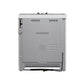 FORNO Espresso Leonardo 30" 5 cu. ft. Gas Range in White with Antique Brass Handles, FFSGS1116-30WHT