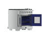 FORNO Capriasca 36" 5.36 cu. ft. Professional Gas Range with French Door and 6 Sealed Burners, FFSGS6460-36