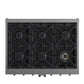 FORNO Massimo 36" 5.36 cu. ft. Freestanding French Door Gas Range with 6 Burners, FFSGS6439-36