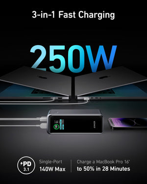 Anker Prime 27,650mAh Power Bank (250W) and 100W Charging Base