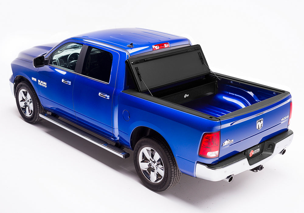 BAK BAKFlip MX4 Hard Folding Toneau Truck Bed Cover Matte Finish Fits 2002-2018, 2019-2022 Classic 1500/2500/3500 DODGE Ram  w/o- Ram Box 6.4ft Bed (20-22 2500/3500 New Body Style) Model 448203