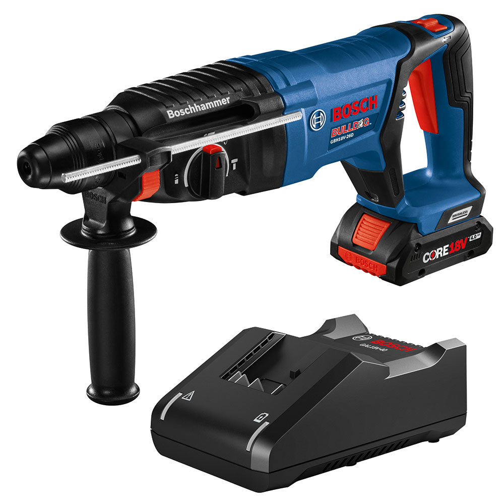 Bosch GBH18V-26DK15 18V SDS-plus Bulldog 1" Rotary Hammer Kit w/Battery