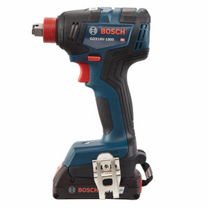 Bosch GDX18V-1800B12 18V Two-In-One 1/4" and 1/2" Bit/Socket Impact Driver/Wrench Kit with 2 Ah Standard Power Battery