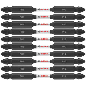 Bosch ITDEPH235B 10-Pc Impact Tough 3.5" Phillips #2 Double-Ended Bits