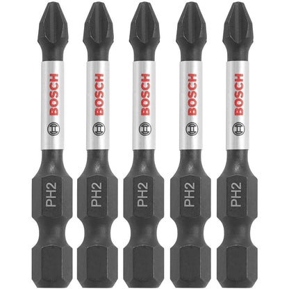 Bosch ITPH2205 5 pc. Impact Tough 2 In. Phillips #2 Power Bits