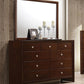 Serenity Rectangular 9-drawer Dresser Rich Merlot
