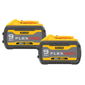 DEWALT DCB609 FLEXVOLT® 20-Volt/60-Volt MAX Lithium-Ion 9.0Ah Battery (2 pk.)