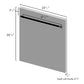 ZLINE 36 in. Kitchen Package with Fingerprint Resistant Stainless Steel Dual Fuel Range, Ducted Vent Range Hood and Dishwasher (3KP-RASRH36-DW)