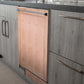ZLINE 24 in. Top Control Dishwasher with Unfinished Wooden Panel and Traditional Style Handle, 52dBa (DW-UF-H-24)
