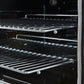 FORNO Espresso Paolo 30" 4.38 cu. ft. Freestanding Electric Range in Black with Antique Brass Handles, FFSEL6011-30BLK