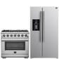 Forno Appliance Package - 36" Gas Range and 36" Refrigerator with Ice Maker, FBDL-019-02CAUS