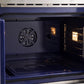 FORNO Gallico 30" 7.36 cu. ft. French Door Double Electric Wall Oven with Telescopic Racks, Air Fry, Self-Clean and Sous Vide, FBOEL1388-30