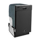 FORNO Espresso Polo 18" Built-in Dishwasher in Black, FDWBI8041-18BLK