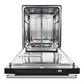 Forno Espresso Package - 30" Electric Range, Range Hood, Refrigerator and Dishwasher in White with Antique Brass Handles