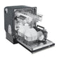 FORNO Espresso Pozzo 24" Built-In Dishwasher in Black with Silver Handles, FDWBI8067-24BLK