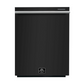 Forno Espresso Package - 30" Electric Range, Range Hood, Refrigerator and Dishwasher in Black with Silver Handles
