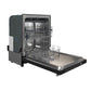 FORNO Espresso Pozzo 24" Built-In Dishwasher in Black with Antique Brass Handles, FDWBI8067-24BLK