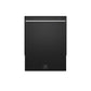 FORNO Espresso Pozzo 24" Built-In Dishwasher in Black with Silver Handles, FDWBI8067-24BLK
