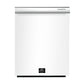 FORNO Espresso Pozzo 24" Built-In Dishwasher in White with Silver Handles, FDWBI8067-24WHT