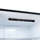 FORNO Espresso Milano 31" 17.2 cu. ft. Refrigerator and Bottom Freezer in Black with Antique Brass Handles, FFFFD1785-31BLK