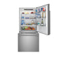 FORNO Espresso Milano 31" 17.2 cu. ft. Refrigerator and Bottom Freezer in Stainless Steel with Silver Handles, FFFFD1785-31S