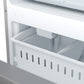 FORNO Espresso Milano 31" 17.2 cu. ft. Refrigerator and Bottom Freezer with Ice Maker in Stainless Steel and Silver Handles