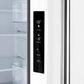 FORNO Espresso Gallipoli 30" 17.5 Cu. Ft. Refrigerator with Ice Maker in White with Antique Brass Handles, FFFFD1974-31WHT