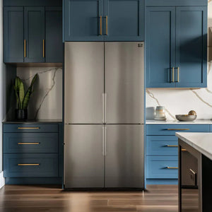 Forno Appliance Package - 48" Gas Range, 48" Range Hood, Dishwasher, 48" Refrigerator, Microwave Drawer, Wine Cooler, AP-FFSGS6244-48-14