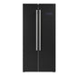 Forno Espresso Package - 30" Electric Range, Range Hood, Refrigerator and Dishwasher in Black with Silver Handles