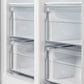 Forno Espresso Package - 30" Electric Range, Range Hood and Refrigerator in White with Silver Handles