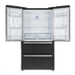 Forno Espresso Package - 30" Electric Range and Refrigerator in Black with Silver Handles