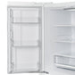 FORNO Espresso Moena 36" 19.2 cu. ft. Refrigerator with Ice Maker in White with Silver Handles, FFRBI1820-36WHT