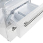 Forno Espresso Package - 30" Electric Range and Refrigerator in White with Silver Handles