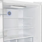 FORNO Espresso Moena 36" 19.2 cu. ft. Refrigerator with Ice Maker in White with Silver Handles, FFRBI1820-36WHT