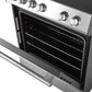 Forno Espresso Package - 30" Electric Range and Range Hood in Stainless Steel with Silver Handles, FBDL-002-01US