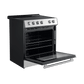 Forno Espresso Package - 30" Electric Range and Range Hood in Stainless Steel with Silver Handles, FBDL-002-01US