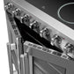 FORNO Galiano 36" 5.36 cu. ft. Freestanding Electric Range with French Door in Stainless Steel, FFSEL6917-36