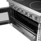 FORNO Galiano 36" 5.36 cu. ft. Freestanding Electric Range with French Door in Stainless Steel, FFSEL6917-36
