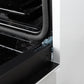 FORNO Espresso Leonardo 30" 5 cu. ft. Gas Range in White with Antique Brass Handles, FFSGS1116-30WHT