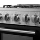 FORNO Lamazze 20" 2.05 cu. ft. Freestanding Gas Range with 4 Sealed Burners in Stainless Steel, FFSGS6265-20