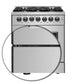 FORNO Galiano 30" 4.32 cu. ft. Dual Fuel Range with French Door in Stainless Steel, FFSGS6356-30