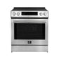 FORNO Espresso Donatello 30" 5 cu. ft. Induction Range with Air Fry and Self-Clean in Stainless Steel and Silver Handles, FFSIN0905-30