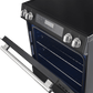 FORNO Espresso Donatello 30" 5 cu. ft. Induction Range with Air Fry and Self-Clean in Black and Antique Brass Handles, FFSIN0905-30BLK