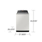 Samsung WA55CG7500AE 5.5 cu. ft. Extra-Large Capacity Smart Top Load Washer with Auto Dispense System in Ivory