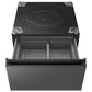 Samsung WE702NZ Bespoke AI Laundry Combo™ Pedestal with Storage Drawer in Dark Steel