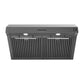 Forno Espresso Package - 30" Electric Range, Range Hood and Refrigerator in Black with Silver Handles