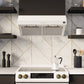 Forno Espresso Package - 30" Electric Range, Range Hood, Refrigerator and Dishwasher in White with Antique Brass Handles
